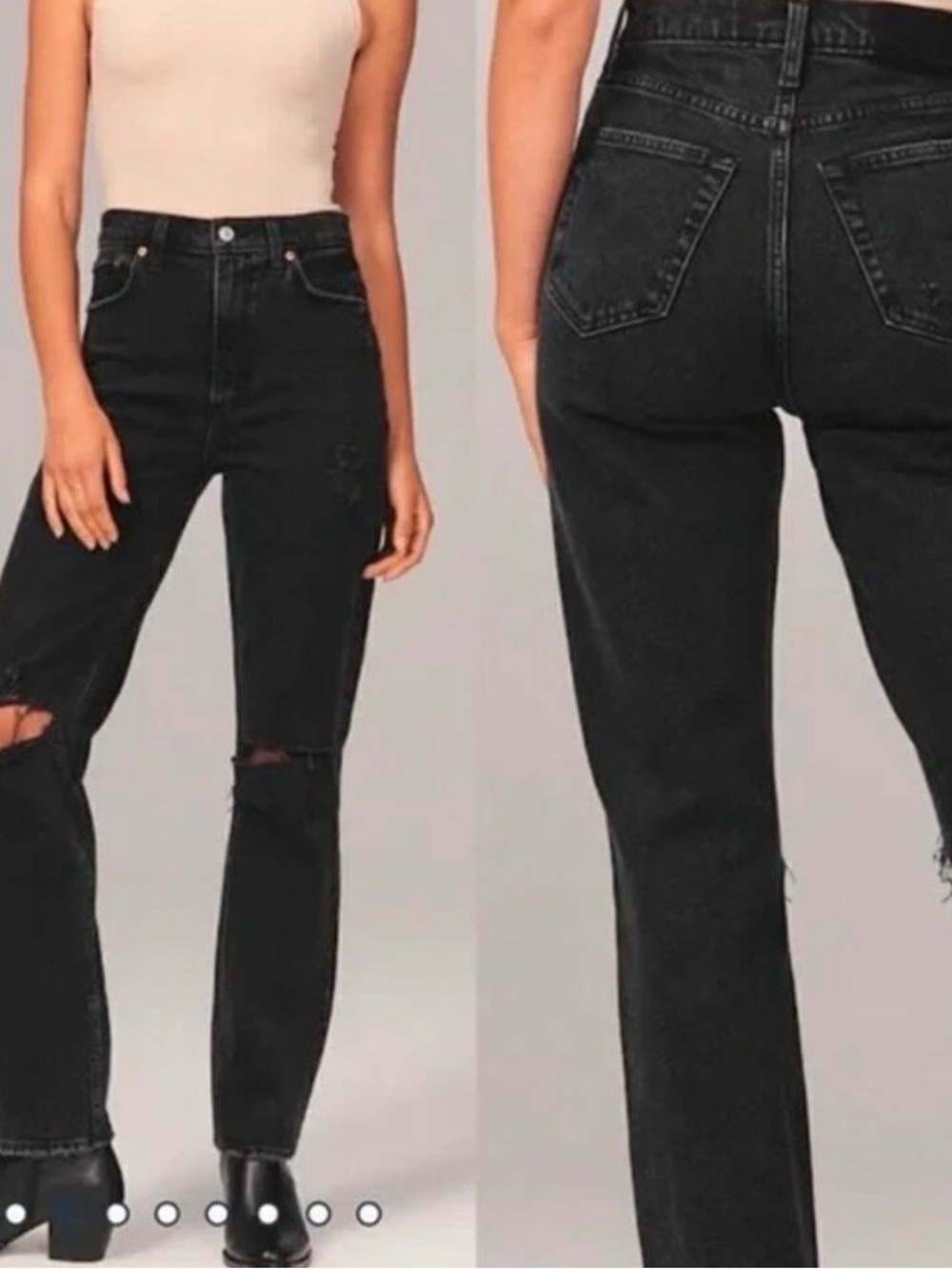 Abercrombie & Fitch 90s Ultra High Rise Straight Jeans